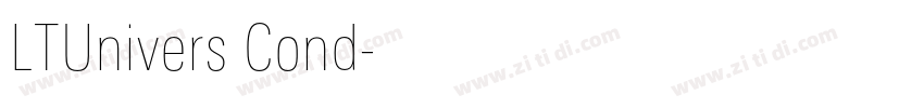 LTUnivers Cond字体转换 LTUnivers Cond字体转换
